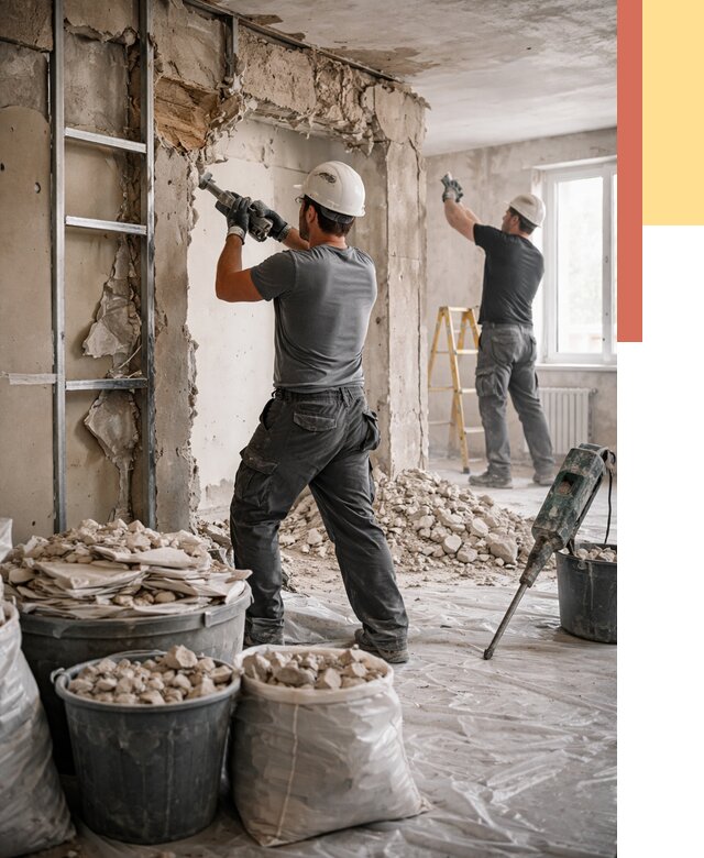 Демонтажные работы в Черногорске от 2756 руб. — услуги и цена под ключ | ОТДЕЛОЧНИК-Чрн