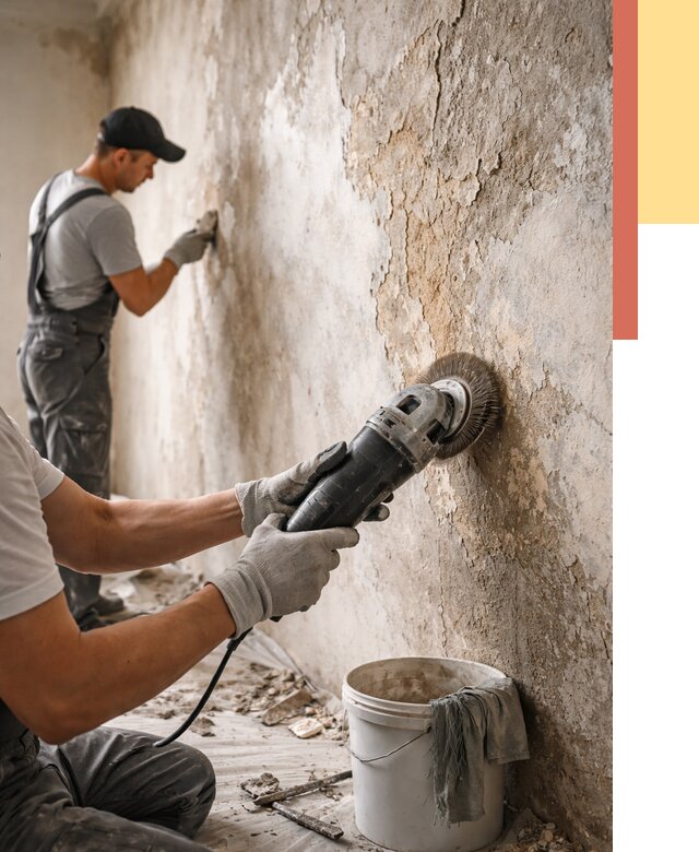 Снятие и удаление краски со стен в Черногорске от 2143 руб. — ОТДЕЛОЧНИК-Чрн