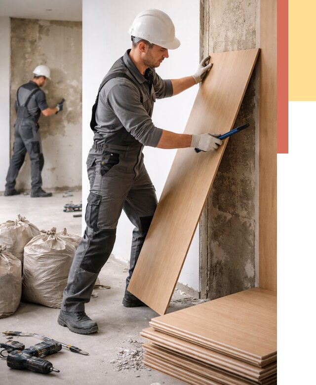 Демонтаж стеновых панелей в Черногорске от 3572 руб. за м² быстро и недорого | ОТДЕЛОЧНИК-Чрн