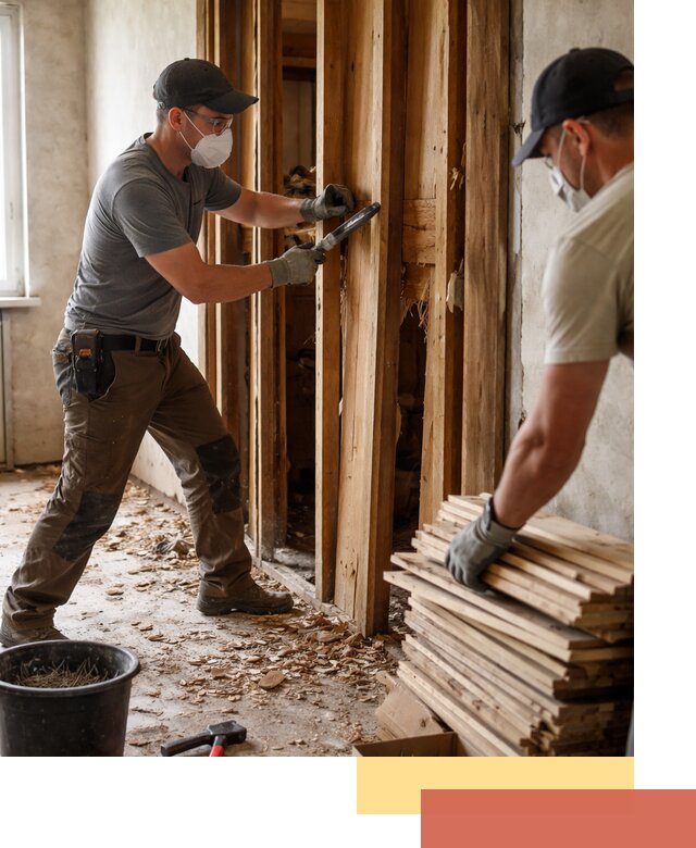 Демонтаж деревянных перегородок в Черногорске быстро и аккуратно