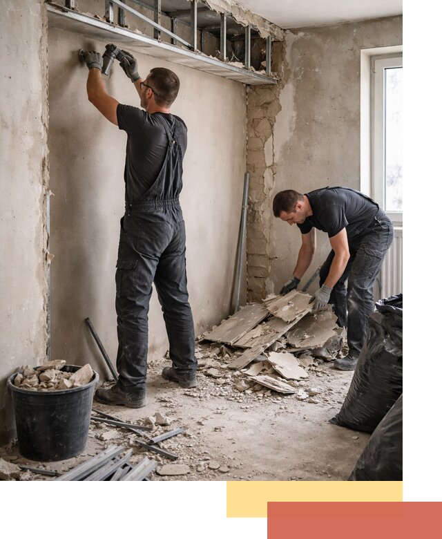 Демонтаж короба из гипсокартона в Черногорске быстро и аккуратно