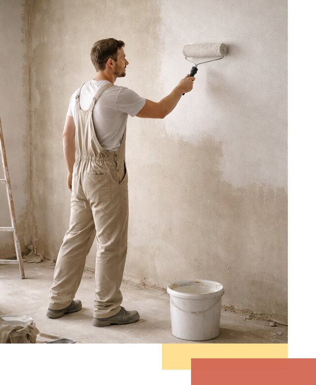 Грунтовка стен под отделку в Черногорске профессиональным раствором
