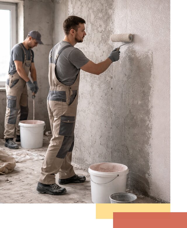 Нанесение бетоноконтакта на стены в Черногорске для последующей отделки