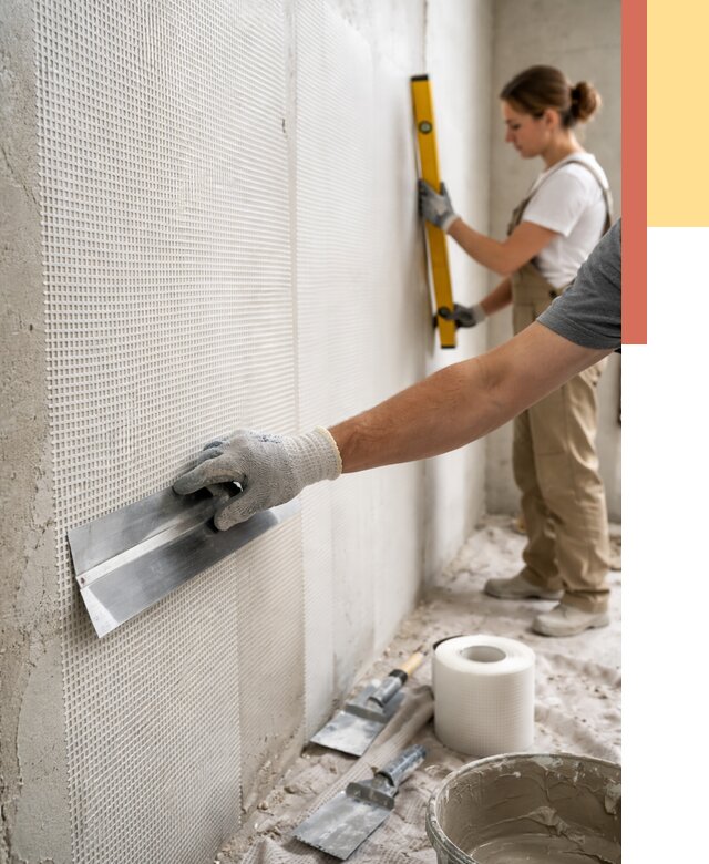 Армирование стен стеклосеткой в Черногорске от 3266 руб. под ключ | ОТДЕЛОЧНИК-Чрн