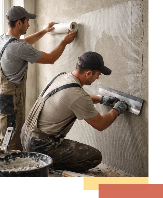 Армирование стен стеклосеткой в Черногорске для прочной отделки