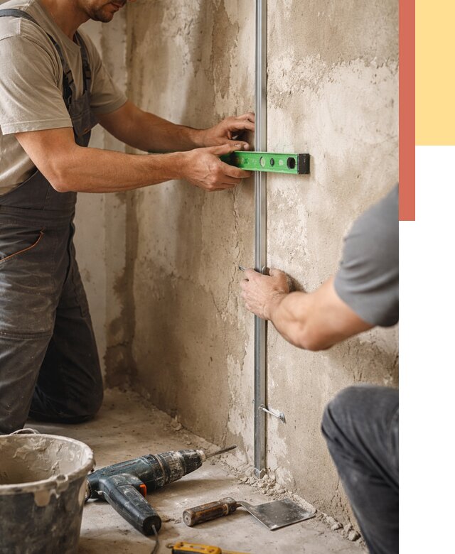 Установка штукатурных маяков в Черногорске от 7145 руб. — быстро и недорого | ОТДЕЛОЧНИК-Чрн