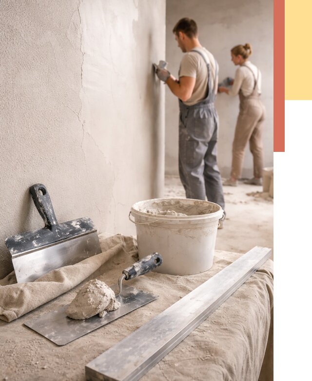 Штукатурка стен гипсовая в Черногорске от 4593 руб/м2 — быстро и недорого | ОТДЕЛОЧНИК-Чрн