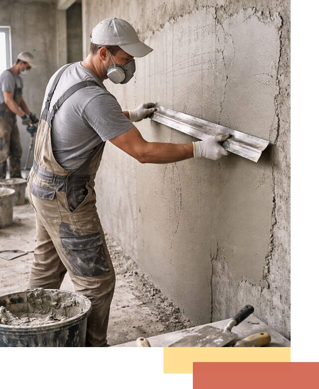 Штукатурка бетонных стен в Черногорске качественно и долговечно