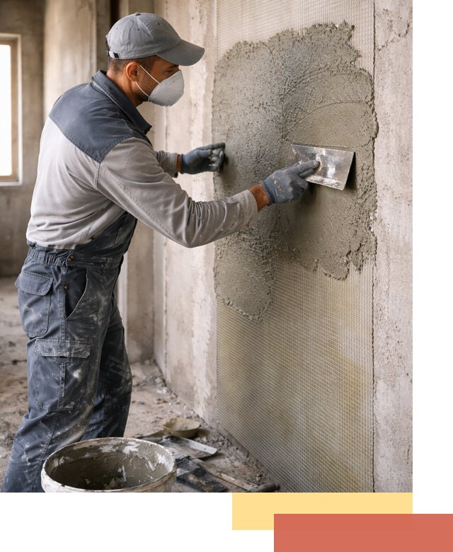 Штукатурка стен по сетке в Черногорске под ключ качественно и быстро