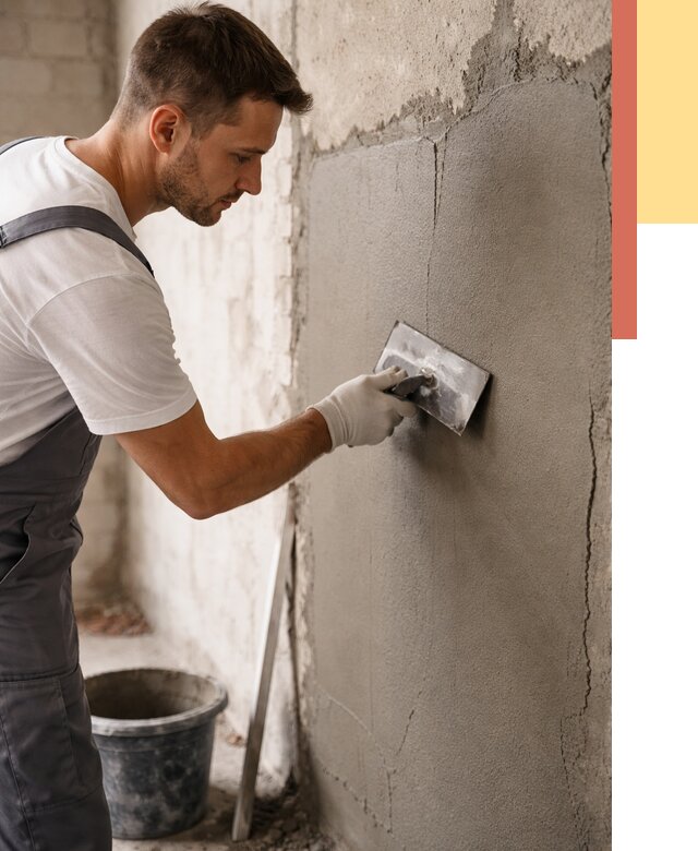 Штукатурка стен под плитку в Черногорске от 4287 руб./м2 — выравнивание под плитку | ОТДЕЛОЧНИК-Чрн