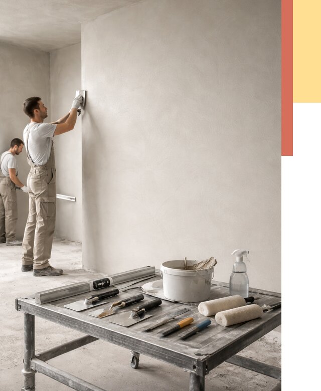 Штукатурка стен под покраску в Черногорске от 4593 руб./м² — качественно и недорого | ОТДЕЛОЧНИК-Чрн