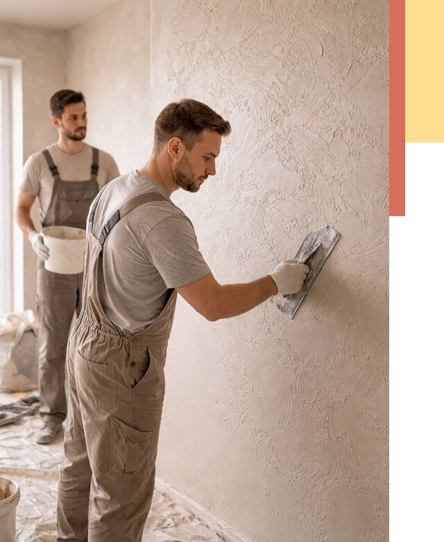 Фактурная штукатурка стен в Черногорске от 4287 руб./м² — заказать под ключ | ОТДЕЛОЧНИК-Чрн