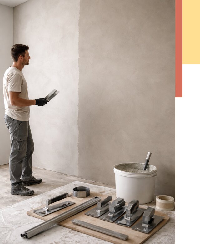 Нанесение микроцемента на стены в Черногорске от 3266 руб./м2 под ключ | ОТДЕЛОЧНИК-Чрн