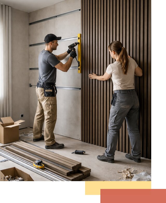 Монтаж реечных панелей на стены в Черногорске