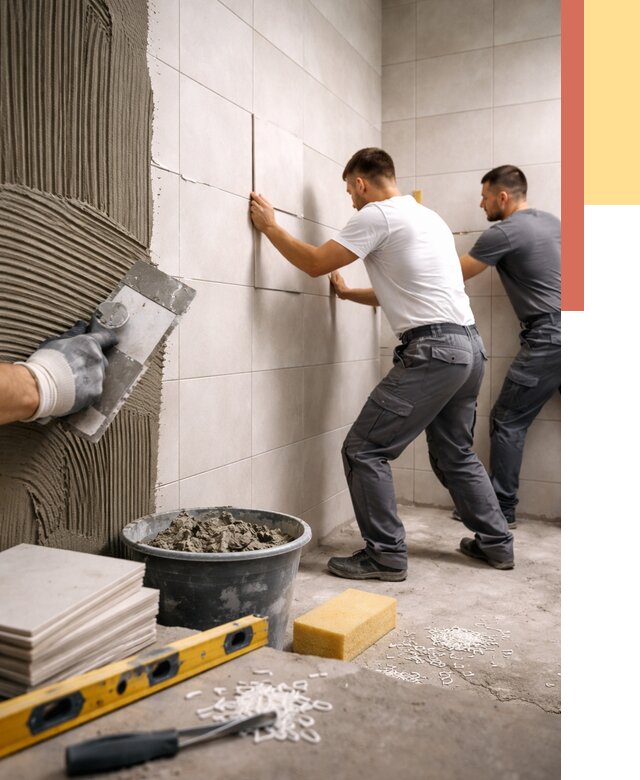 Укладка плитки на стены в Черногорске от 868 руб. — качественно и недорого | ОТДЕЛОЧНИК-Чрн