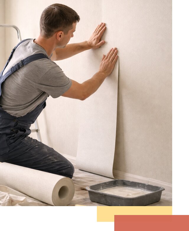 Поклейка флизелиновых обоев в Черногорске качественно и быстро