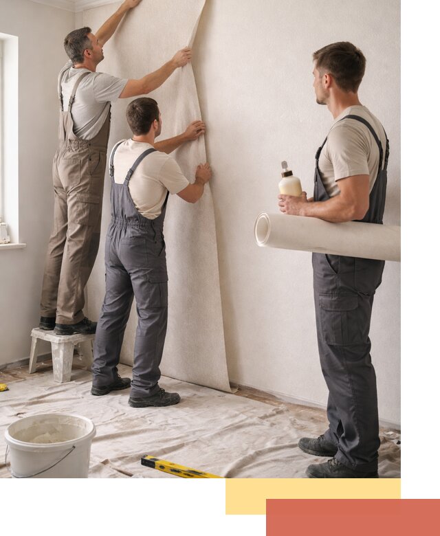 Оклейка стен обоями в Черногорске — качественно и профессионально