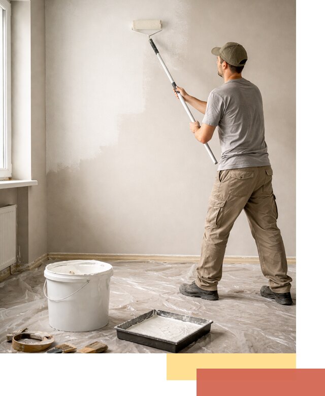 Покраска стен латексной краской в Черногорске качественно и быстро