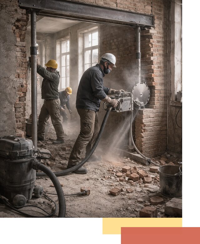 Прорезка проема в стене под дверной или оконный проем в Черногорске