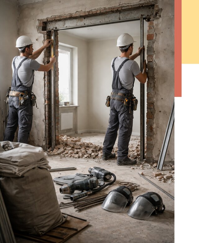 Расширение дверного проема в Черногорске от 12759 руб. под ключ | ОТДЕЛОЧНИК-Чрн