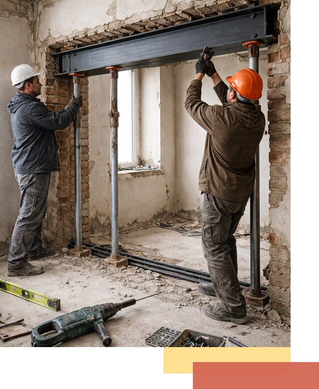 Усиление проема в стене в Черногорске для расширения и безопасности