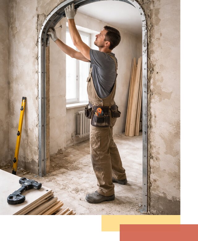 Устройство арочного проема в Черногорске под ключ