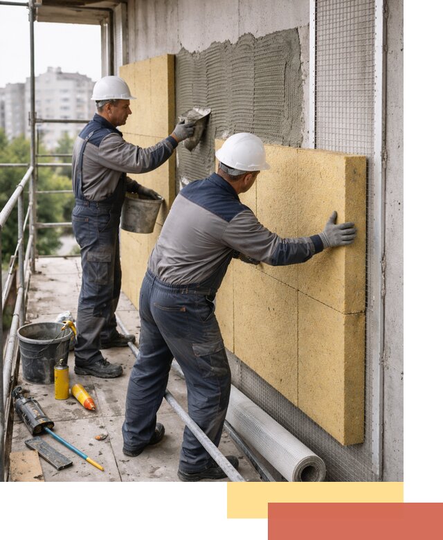 Утепление стен зданий и домов в Черногорске качественно и надежно