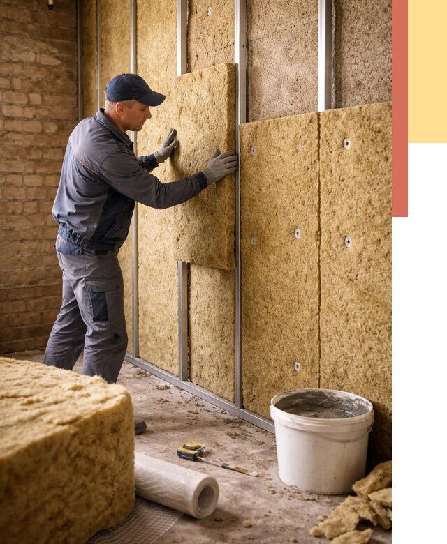 Утепление стен минватой в Черногорске от 1378 руб./м2 — недорого и быстро | ОТДЕЛОЧНИК-Чрн