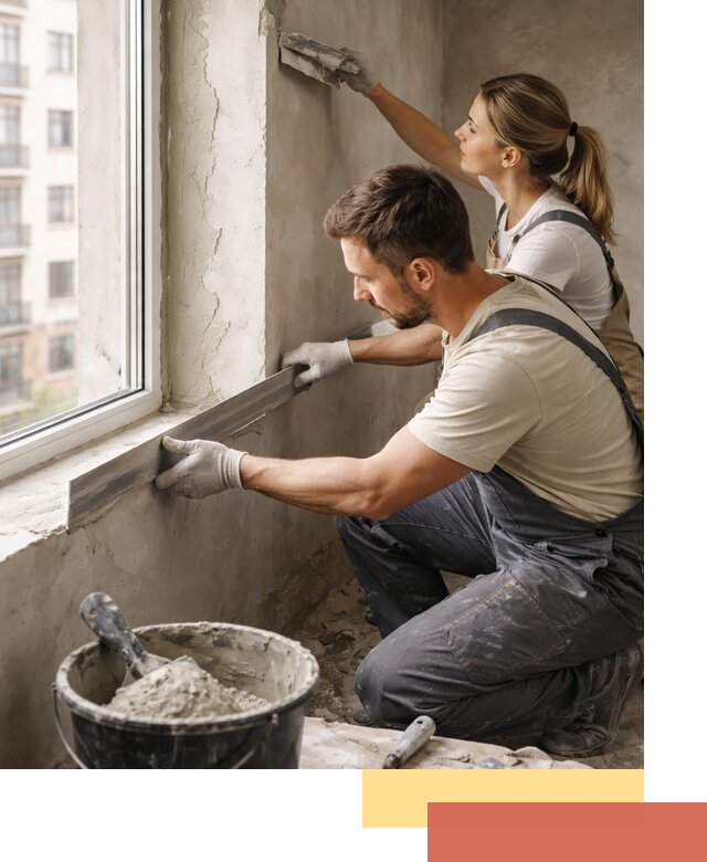 Штукатурка откосов дверей и окон профессионально в Черногорске