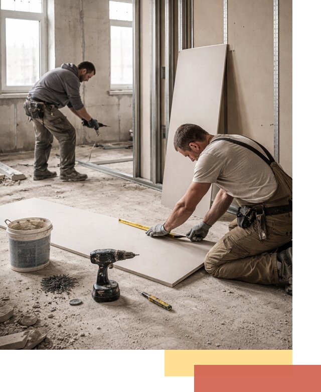 Кладка перегородок из ПГП под ключ в Черногорске