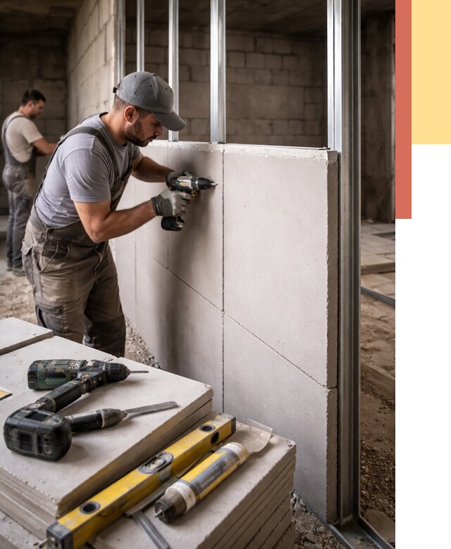 Кладка влагостойких перегородок ПГП в Черногорске от 1225 руб. под ключ | ОТДЕЛОЧНИК-Чрн