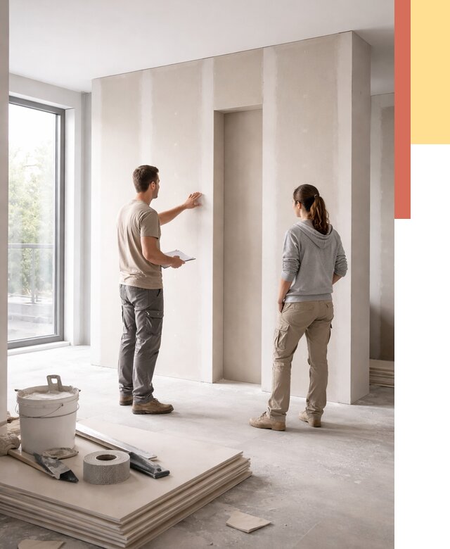 Зонирующая перегородка из гипсокартона в Черногорске от 2858 руб. под ключ | ОТДЕЛОЧНИК-Чрн