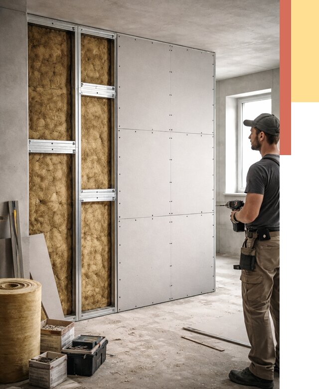 Усиленная перегородка под навеску в Черногорске от 13065 руб. — монтаж под ключ | ОТДЕЛОЧНИК-Чрн