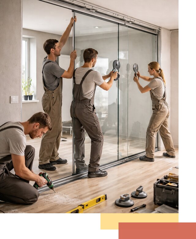 Изготовление стеклянных перегородок на заказ в Черногорске