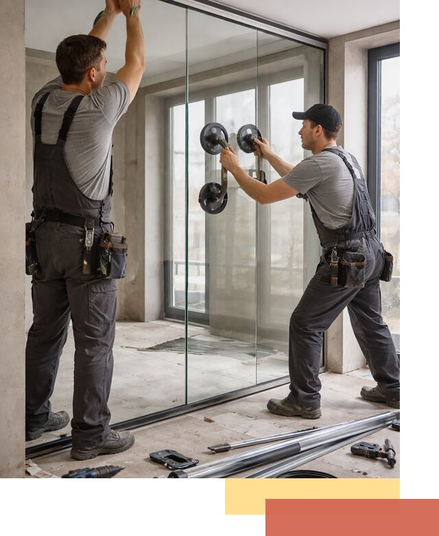 Цельностеклянные перегородки под ключ в Черногорске