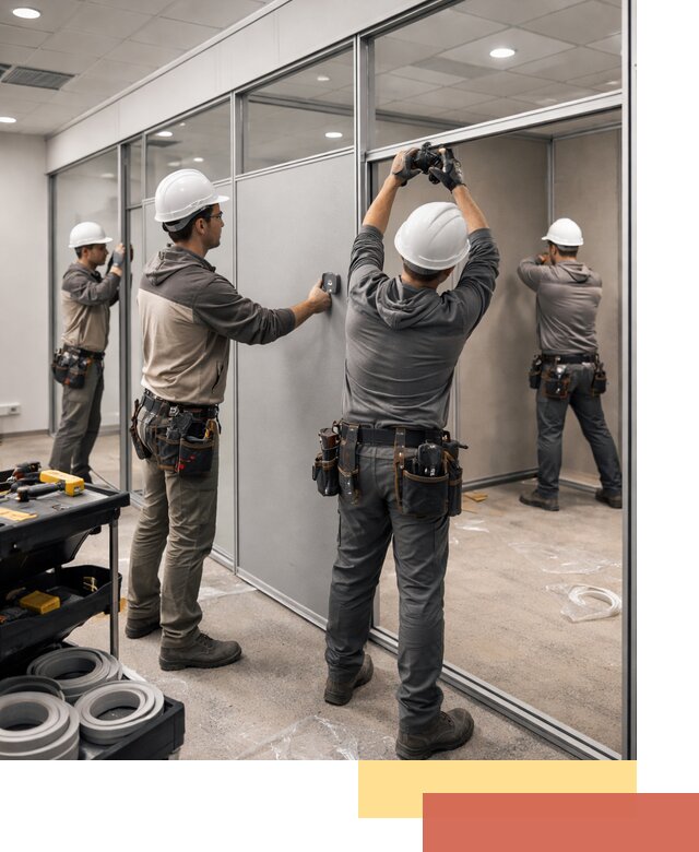 Мобильные офисные перегородки под ключ в Черногорске