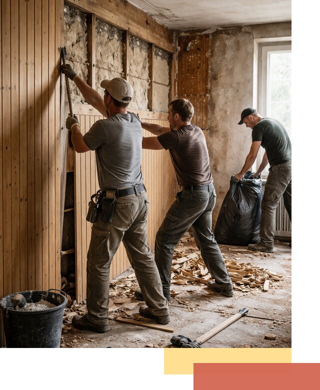 Демонтаж вагонки и вывоз материалов в Черногорске