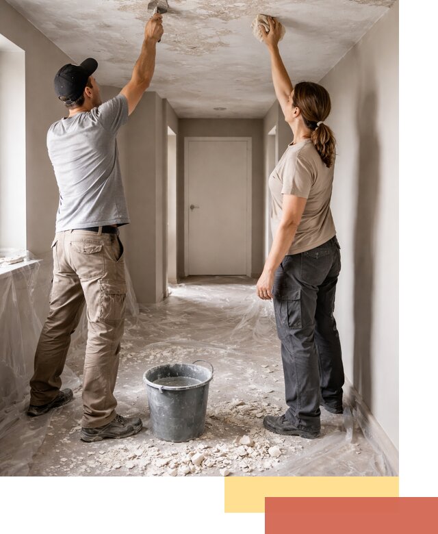 Удаление побелки с потолка в Черногорске — быстро и аккуратно