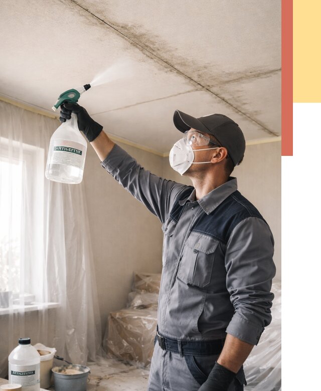 Антисептическая обработка потолка в Черногорске от 2552 руб. | ОТДЕЛОЧНИК-Чрн