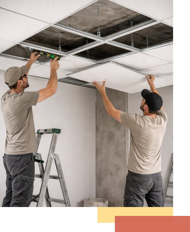 Монтаж потолка Армстронг под ключ в Черногорске