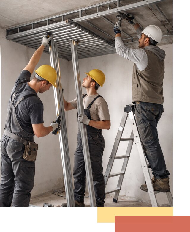 Монтаж реечного потолка под ключ в Черногорске