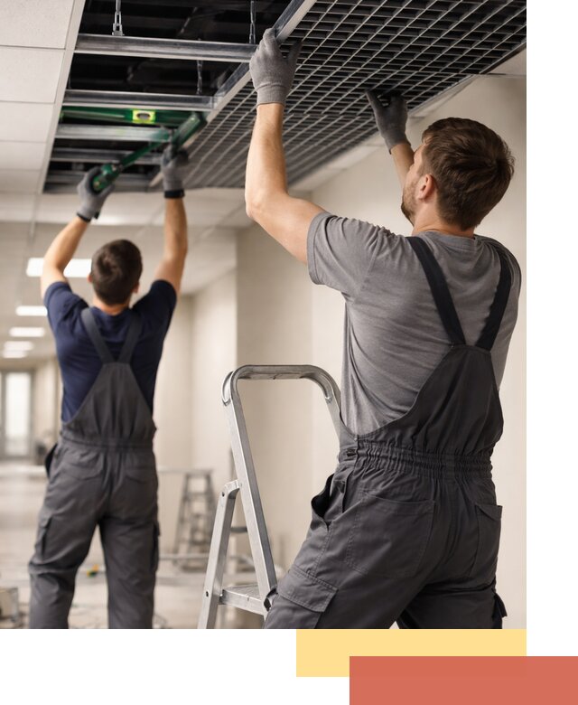 Монтаж потолка Грильято в Черногорске: установка под ключ качественно