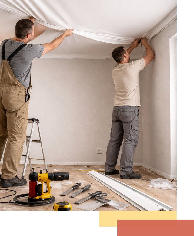 Монтаж ПВХ натяжного потолка в Черногорске качественно и быстро