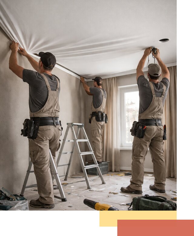 Монтаж матового натяжного потолка в Черногорске качественно и быстро