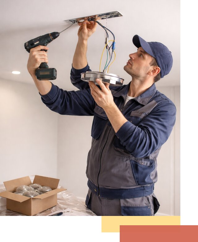 Установка люстры в натяжной потолок в Черногорске