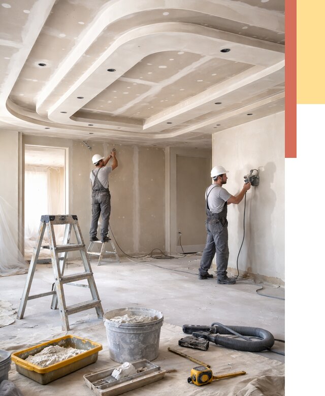 Многоуровневый потолок из гипсокартона в Черногорске от 766 руб. под ключ | ОТДЕЛОЧНИК-Чрн