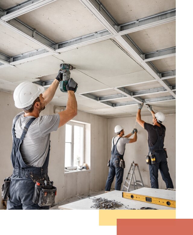 Кессонный потолок из гипсокартона под ключ в Черногорске