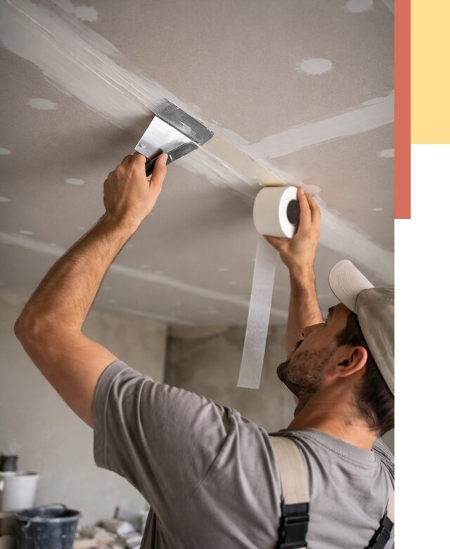 Обработка швов потолка ГКЛ в Черногорске от 7655 руб. под ключ | ОТДЕЛОЧНИК-Чрн