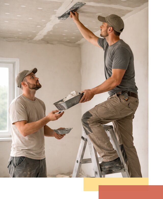 Шпаклевка потолка из гипсокартона в Черногорске качественно и быстро