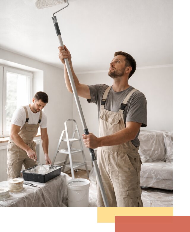 Покраска потолка водоэмульсионной краской в Черногорске